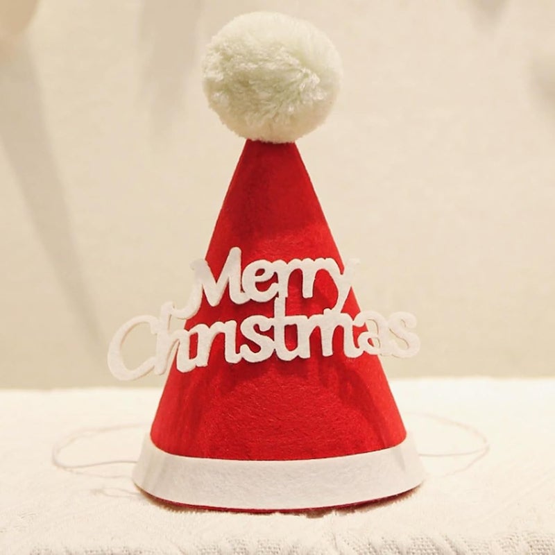 Cellcacn 5 Pcs Christmas Dog Hats Cute Cats Party Hats Pet Set Dogs Santa Hats Puppies Kittens Grooming Accessories Costumes. (Small Christmas A) - Image 5